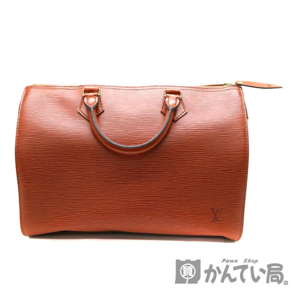LOUIS VUITTON Speedy Epi Leather Kenya Brown Handbag Boston Bag